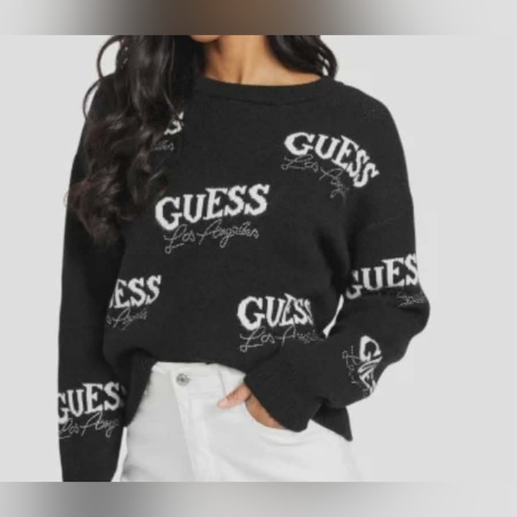 🖤 Guess Los Angeles Logo Sweater – Size S 🖤 Excellent Condition 🖤 - Picture 2 of 7